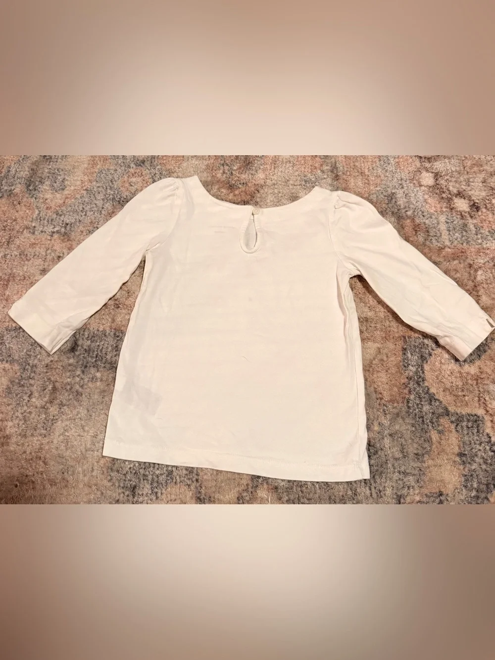 Janie and Jack Toddler  Vacation Vibes Graphic Long Sleeve Top - white size 4T